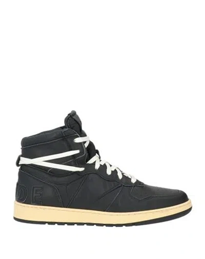 Rhude Man Sneakers Black Size 7 Leather