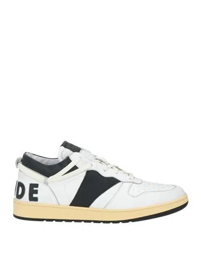 Rhude Man Sneakers White Size 7 Leather