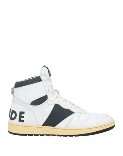 Rhude Man Sneakers White Size 9 Leather