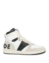 Rhude Man Sneakers White Size 9 Leather In White