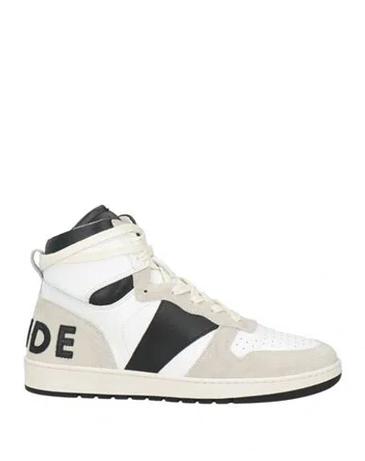 Rhude Man Sneakers White Size 9 Leather