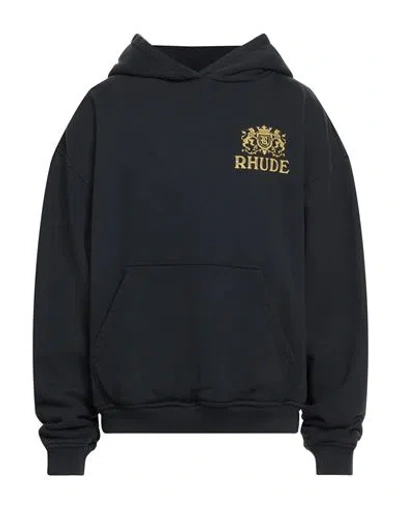 Rhude Man Sweatshirt Black Size Xl Cotton