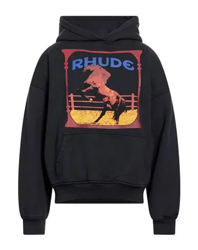 Rhude Man Sweatshirt Charcoal Size L Cotton In Multi