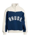 Rhude Man Sweatshirt Navy Size L Cotton In Multi