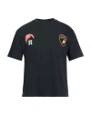 Rhude Man T-shirt Black Size M Cotton In Black