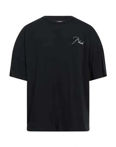 Rhude Man T-shirt Black Size Xxl Cotton