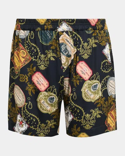 Rhude Men & Apos;s Vin Bandana Print Pj Shorts In Multi