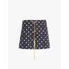 Rhude Cross Bandana Swim Short In Black White