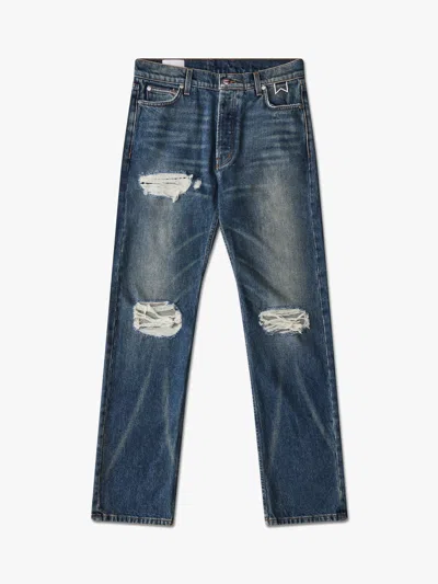 Rhude Men's Boxer Denim In Blue