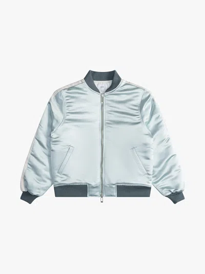 Rhude Boys 02 Satin Bomber In Green