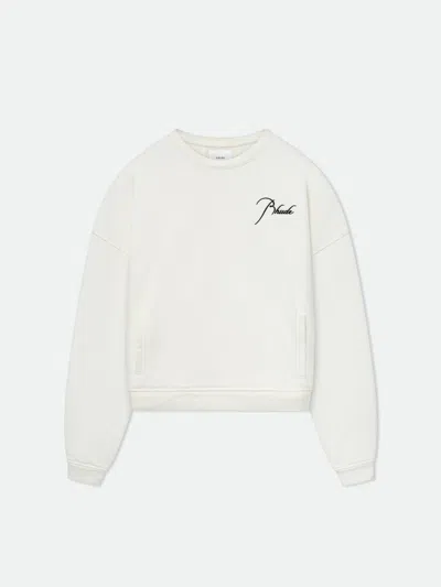 Rhude Men's Crewneck Vtg White