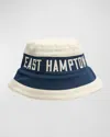 RHUDE MEN'S EAST HAMPTON EMBROIDERED BUCKET HAT