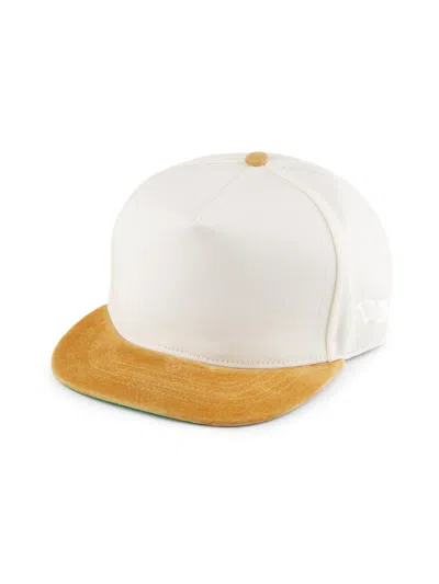 Rhude Men's Flag Canvas Hat In White
