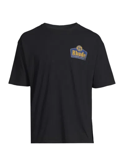 Rhude Black Grand Cru T-shirt In Vintage Black