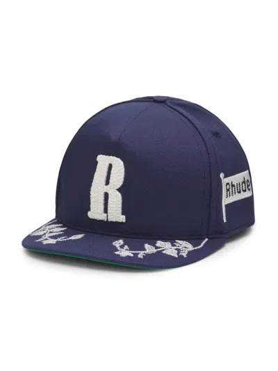 Rhude Grapevine R-crown Fitted Hat In Blue