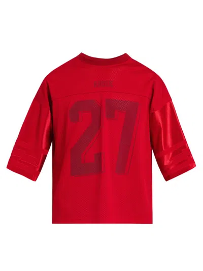 Rhude Lightning Football Tee In Red