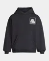 Rhude Men's Moonlight Badge Hoodie In Vtg Black