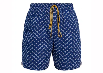 Pre-owned Rhude Men's  Beachfront Short In Navy Blue