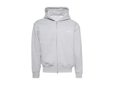Pre-owned Rhude Men's  Classique Fullzip T-shirt In Heather Grey