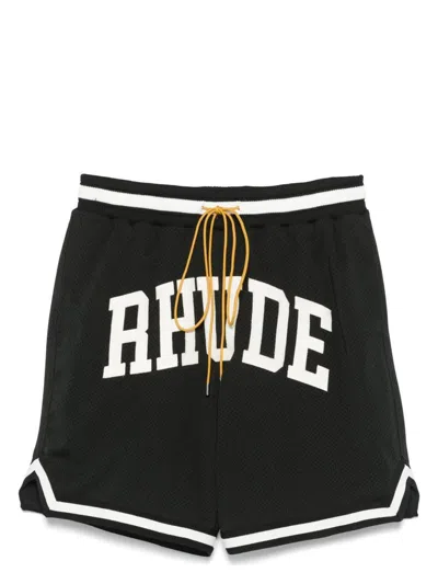 RHUDE MEN'S RHUDE COLLEGIATE BASKETBALL SHORTS