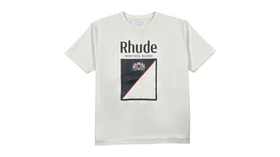 Pre-owned Rhude Men's  Collins Fumar Tee Shirt In Vintage White