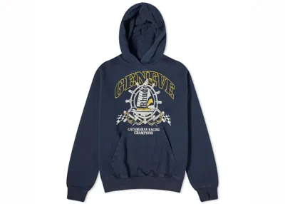 Pre-owned Rhude Men's  Geneve Catamaran Hoodie In Vintage Black
