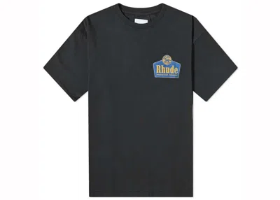 Pre-owned Rhude Men's  Grand Cru T-shirt In Vintage Black