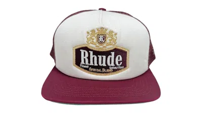 Pre-owned Rhude Men's  Specialblend Trucker Hat In Maroon