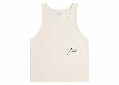 Pre-owned Rhude Men's  Tank Top In Vintage White