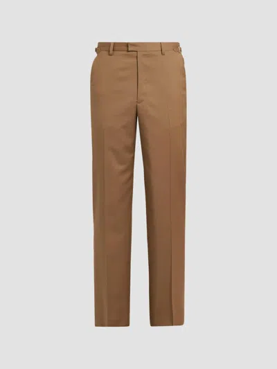 Rhude Men's Sienna Wool Trousers In Brown