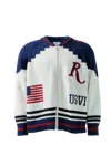 Rhude Men's St. Croix Knit Zip-up In Multi