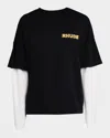 Rhude Men's Steel Double-layer Long Sleeve T-shirt In Black