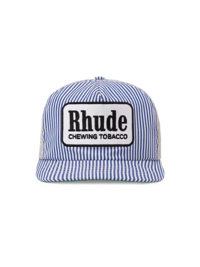 Rhude Men's Stripe Tobacco Tucker Hat In Pattern