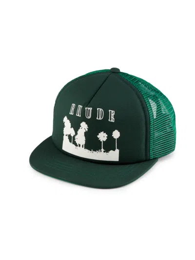 Rhude Men's Thousand Palms Trucker Hat In Neutral