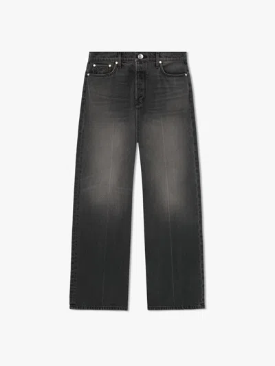 Rhude Men's Wide Leg Denim In Black