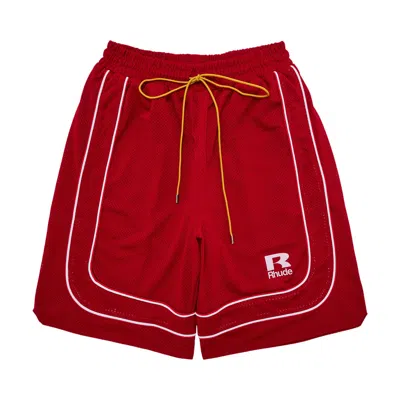 Pre-owned Rhude Mesh Piping Baggy Track Short 'red' | Men's Size M