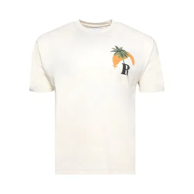 Pre-owned Rhude Miami Gp Moonlight Tee 'vintage White' | Men's Size L