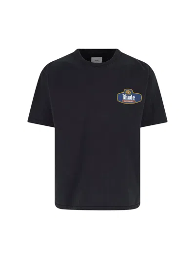 Rhude Midweight Front And Back Printed T-shirt In Multi