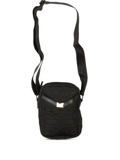 Rhude Monogram-pattern Shoulder Bag In Black
