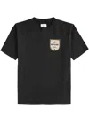 Rhude Mont-blanc Hotel Logo-print Cotton-jersey T-shirt In Black