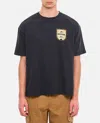 Rhude Mont-blanc Hotel Logo-print Cotton-jersey T-shirt In Black