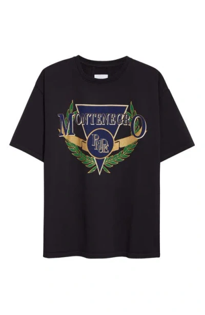 Rhude Montenegro Regatta T-shirt In Black
