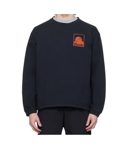 RHUDE MOONLIGHT BADGE LS T-SHIRT
