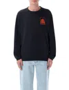 Rhude Black Moonlight Badge Ls T-shirt In Vintage Black