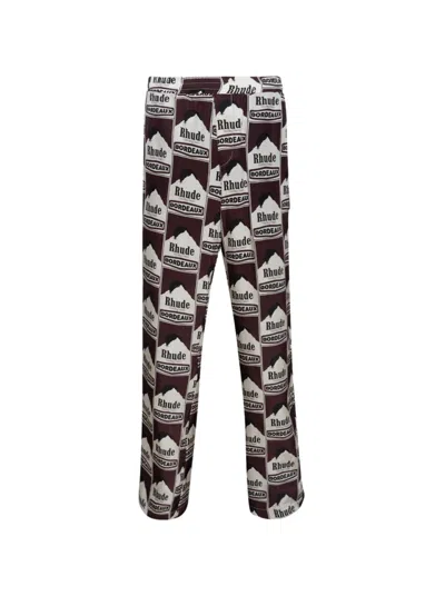 Rhude Moonlight Bordeaux Pj Pant Maroon
