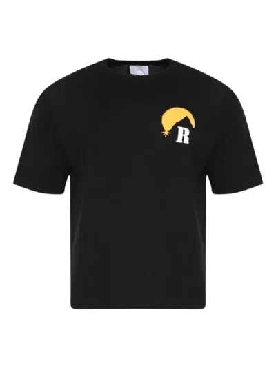 Rhude Moonlight Knitted T-shirt In Black