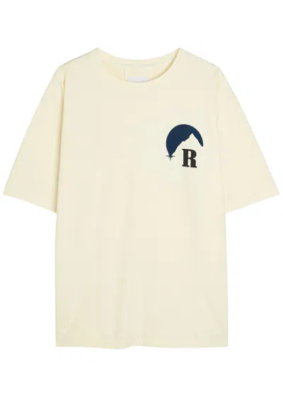 Rhude Moonlight Printed Cotton T-shirt In Brown