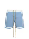 Rhude Moonlight Short Powder Blue And Off White In Blue