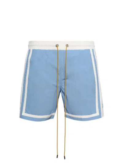 Rhude Moonlight Short Powder Blue And Off White