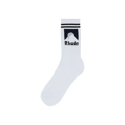 Pre-owned Rhude Moonlight Sock 'white' | Men's Size Onesize
